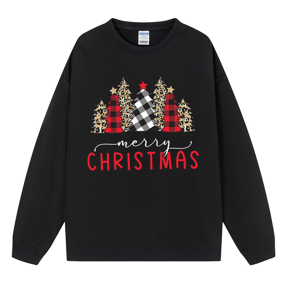 Christmas hoodie Christmas ladies loose fitting pullover