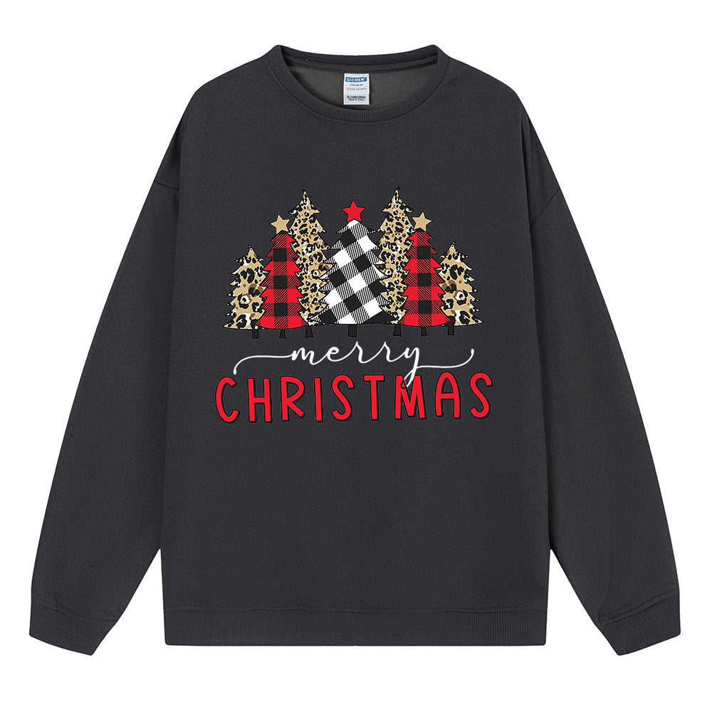 Christmas hoodie Christmas ladies loose fitting pullover