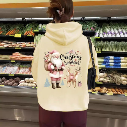 Kangaroo pocket hooded long sleeved fleece hoodie