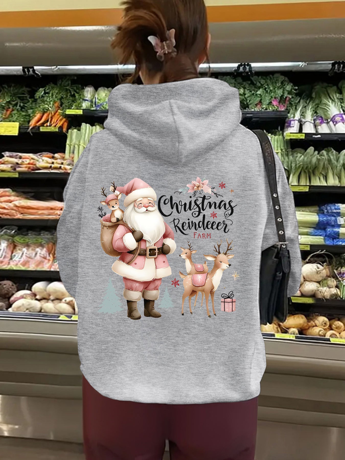 Kangaroo pocket hooded long sleeved fleece hoodie