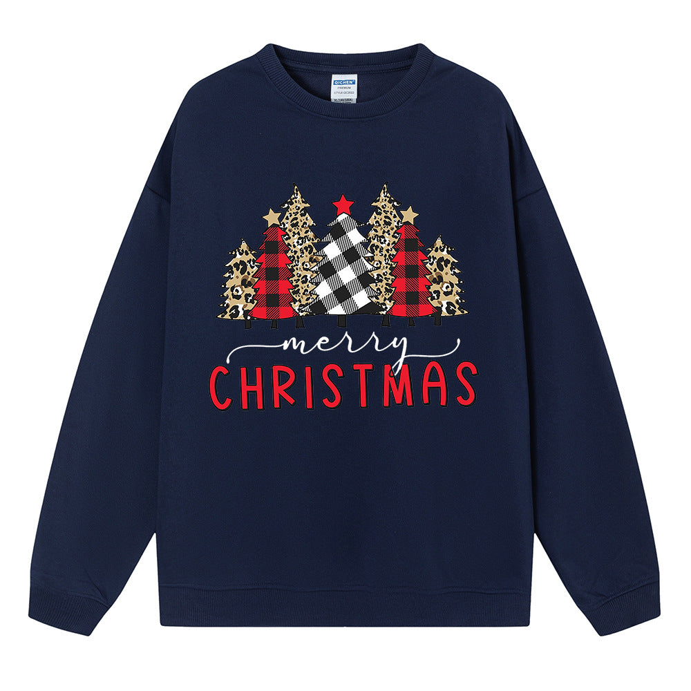 Christmas hoodie Christmas ladies loose fitting pullover