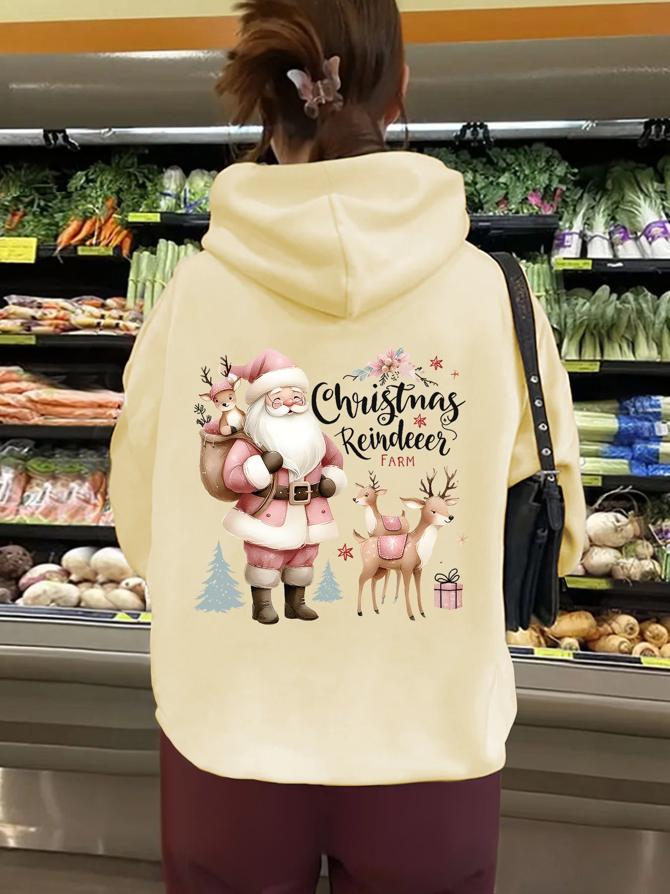 Kangaroo pocket hooded long sleeved fleece hoodie