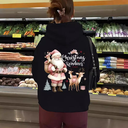 Kangaroo pocket hooded long sleeved fleece hoodie