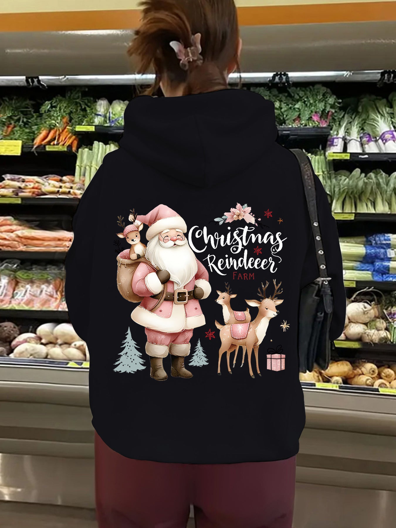 Kangaroo pocket hooded long sleeved fleece hoodie