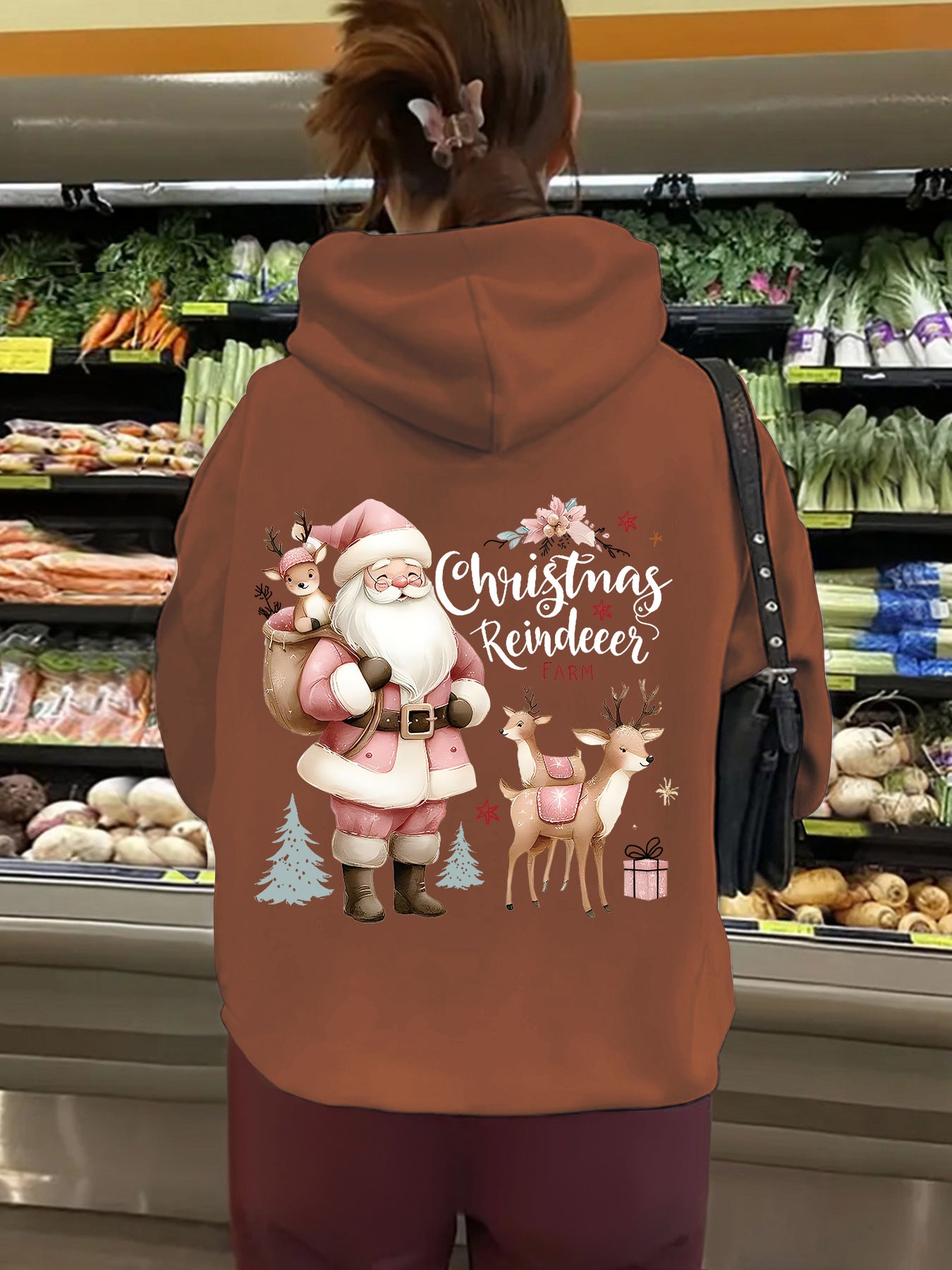 Kangaroo pocket hooded long sleeved fleece hoodie