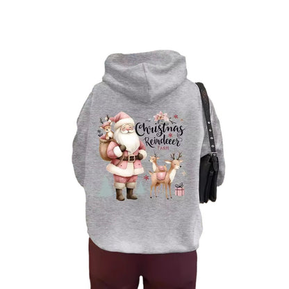 Kangaroo pocket hooded long sleeved fleece hoodie