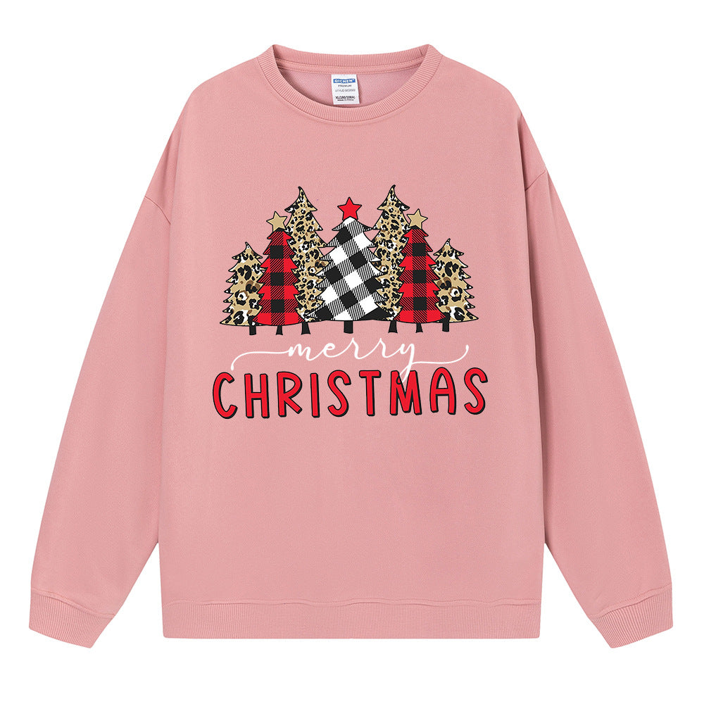 Christmas hoodie Christmas ladies loose fitting pullover